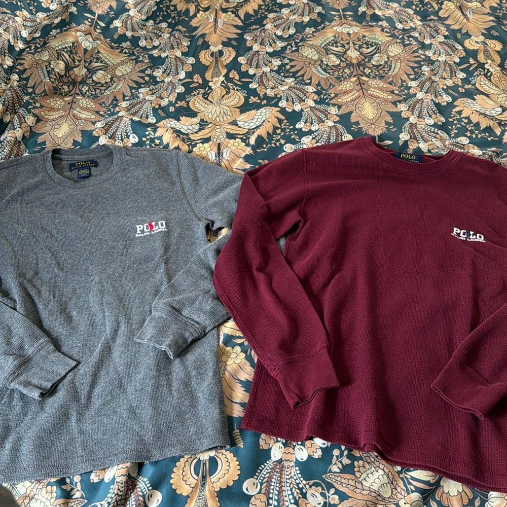2 Polo Long Sleeve Thermals